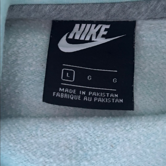 Nike Mint Green funnel neck Hoodie - Picture 2 of 3